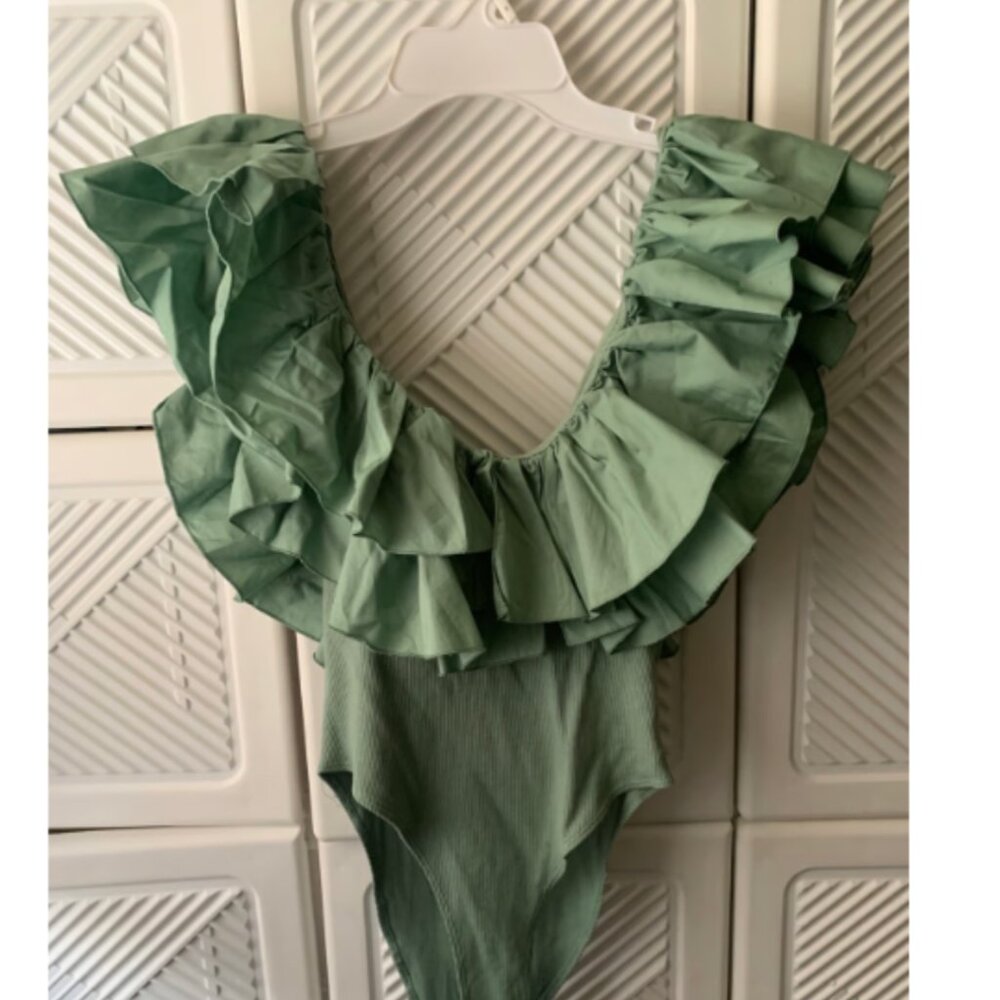 Zara Ruffle Bodysuit - Picture 2 of 3